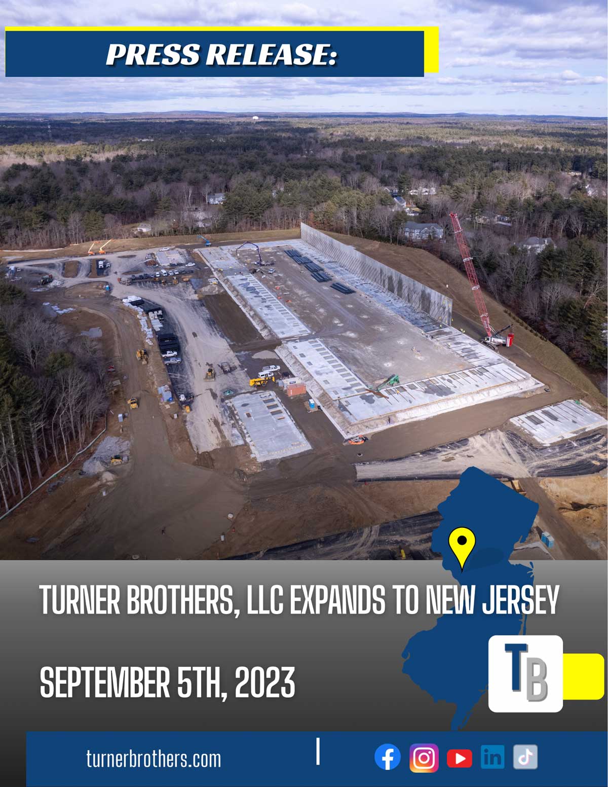 Turner Brothers, LLC Expands to New Jersey!