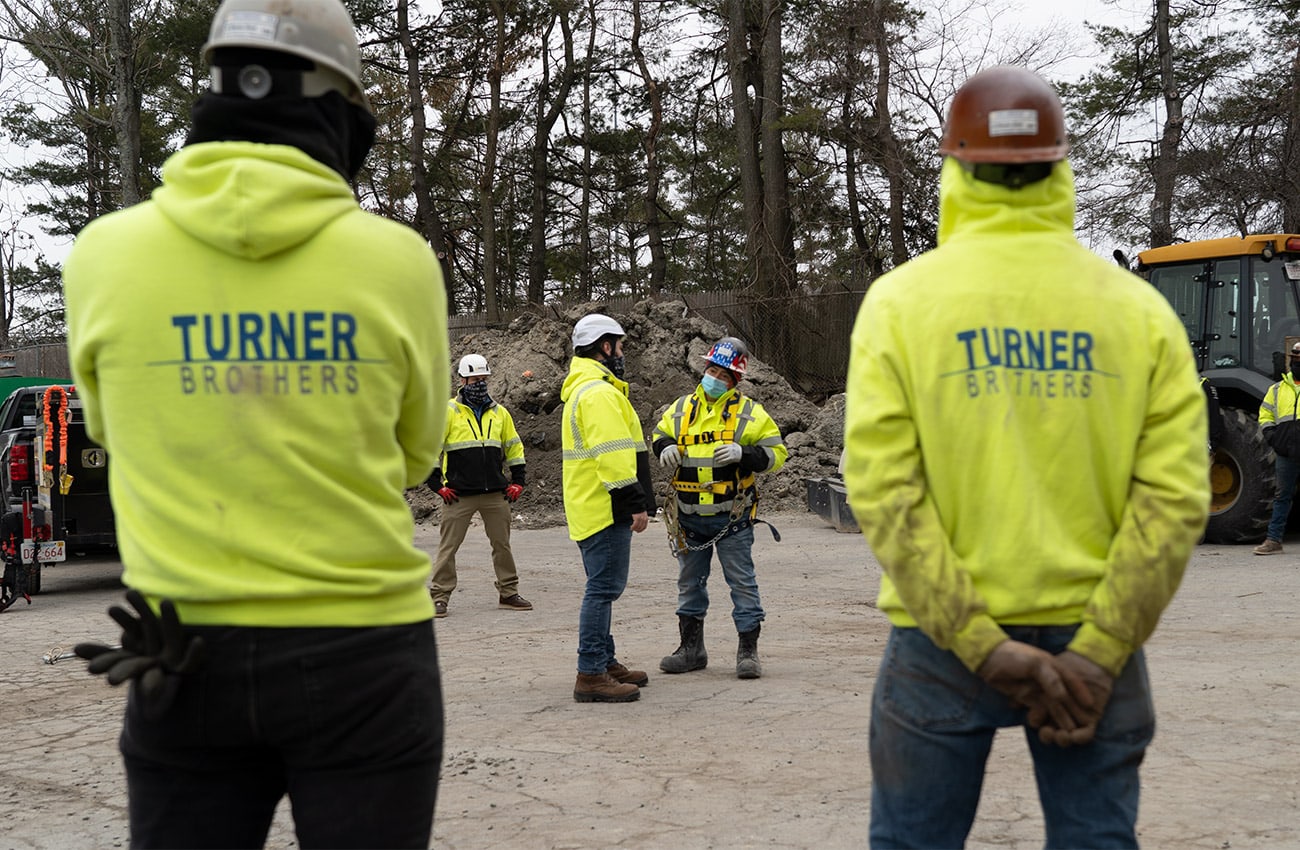 Turner Brothers employees conducting a safety training