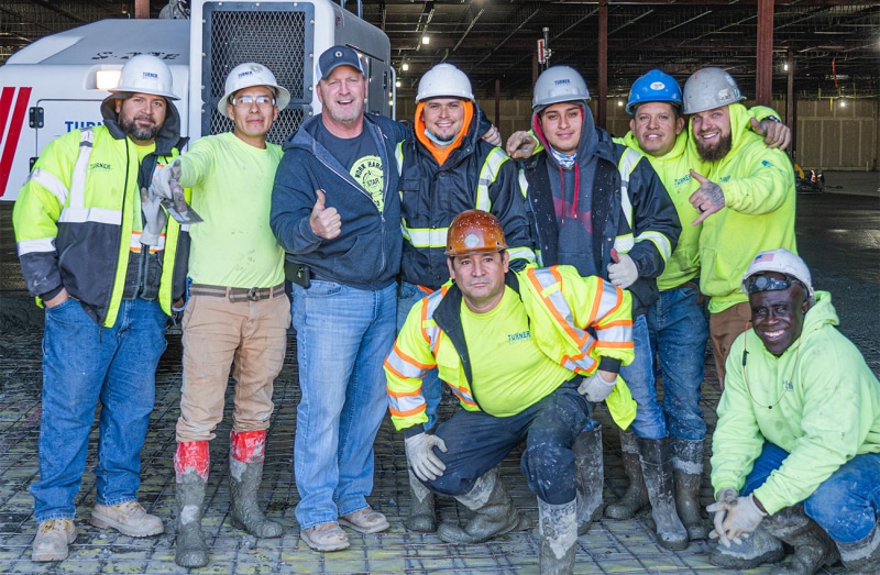 Turner Brothers employees posing for a photo