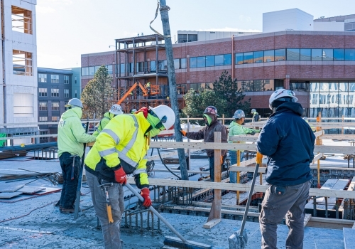 Concrete pumping at Hanover North Cambridge